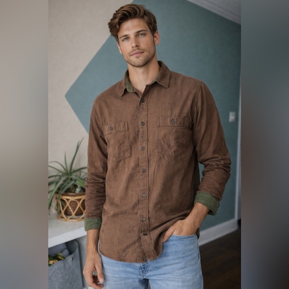 Royal Robbins Other - Royal Robbins XL Men’s Button-Up Shirt Rugged Outdoor Style 100% Cotton Brown